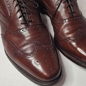Men's Allen Edmonds Brown Wingtip Oxford 11.5